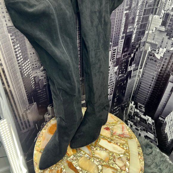 Torrid Black Faux Suede Over-the-Knee Boots – Size 12WW – New with Tags - Picture 4 of 8